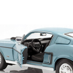 Maisto - 1:18 (1968) Metallic Blue Ford Mustang GT Cobra Jet 68