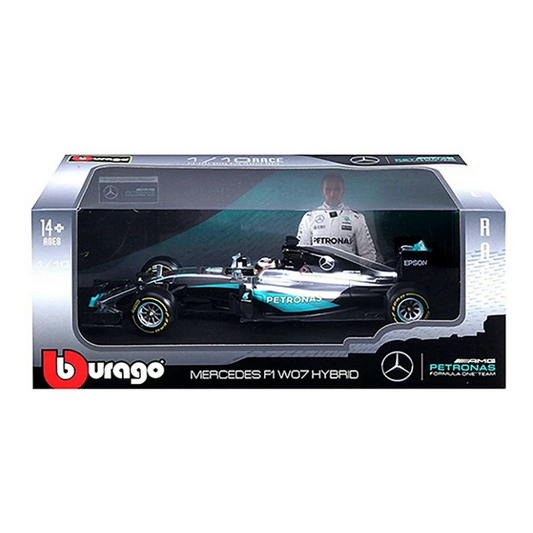 Bburago - 2016 Mercedes AMG Petronas W07 Hybrid Diecast Car