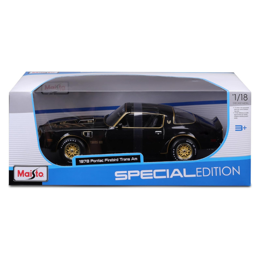 Maisto - 1:18 (1978) Metallic Black Pontiac Firebird Trans Am