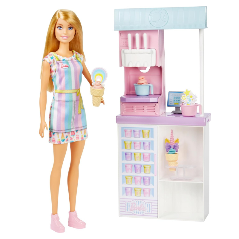 Barbie - Ice Cream Shopkeeper Playset