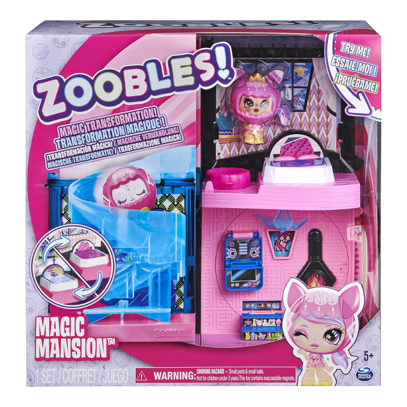 Spin Master - Zoobles | Magic Mansion Spinning Playset