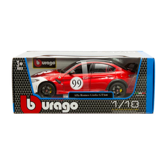 Bburago - Alfa Romeo Giulia GTam #99 | Metallic Red