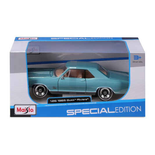 Maisto - Special Edition Buick Riviera (1955) Diecast Car Model | Blue