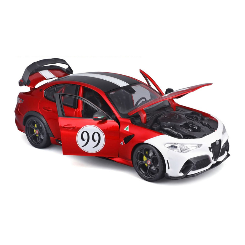 Bburago - Alfa Romeo Giulia GTam #99 | Metallic Red