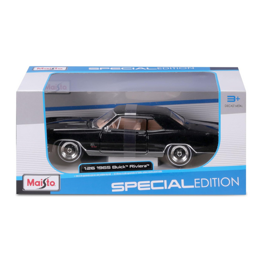 Maisto - Special Edition Buick Riviera (1955) Diecast Car Model | Black