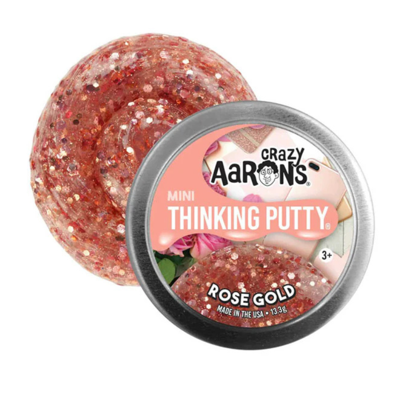 Crazy Aaron - Mini Rose Gold Thinking Putty Tin