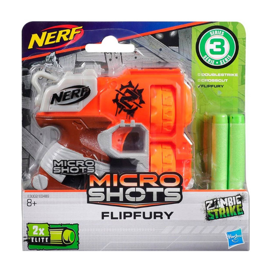 Hasbro - Nerf MicroShots Zombie Strike | Flipfury Blaster