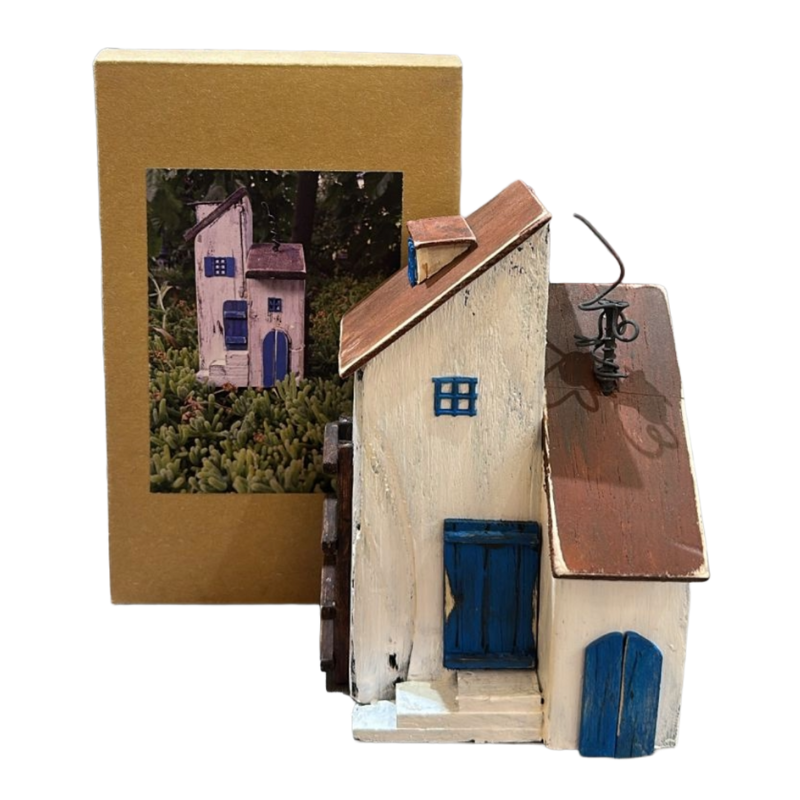 Crafting Houses - White and Blue House