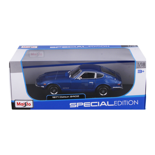 Miasto - 1:18 Metallic Blue (1971) Datsun 240Z Die-Cast Model Car