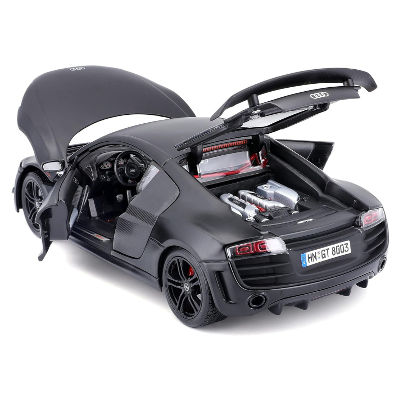 Maisto - 1:18 Black Audi R8 GT Die-Cast Model Car