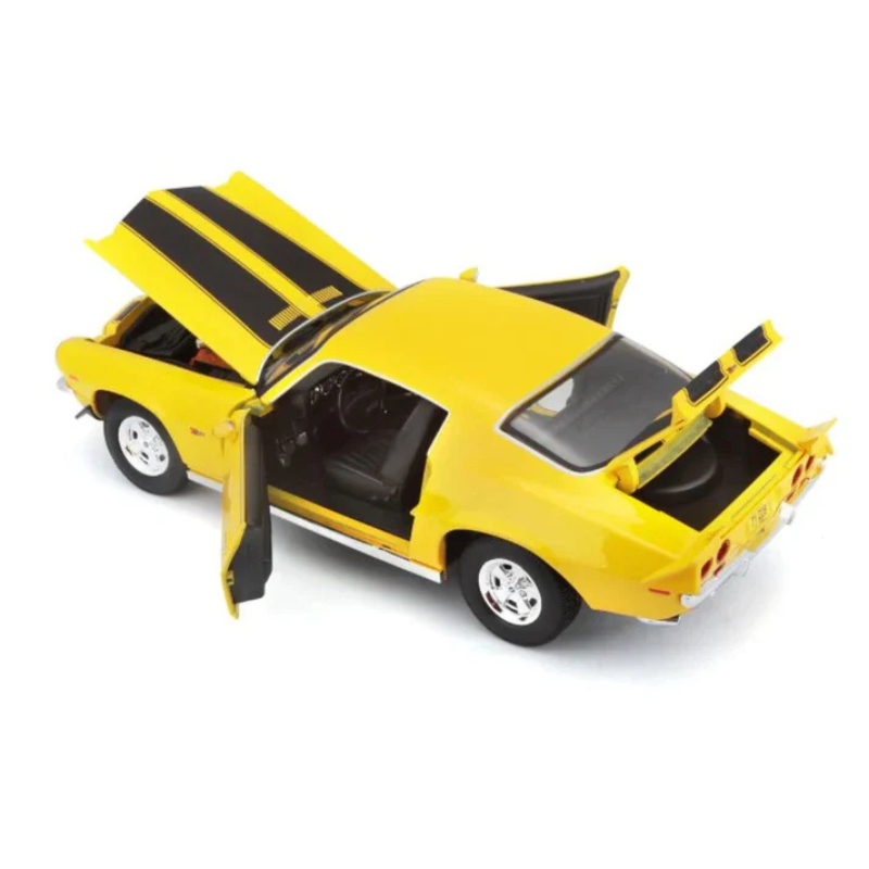 Maisto - 1:18 (1971) Yellow Chevrolet Camaro Die-Cast Model Car