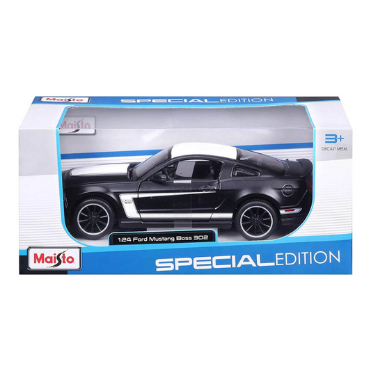 Maisto - Special Edition Ford Mustang Boss 302 | Black & White