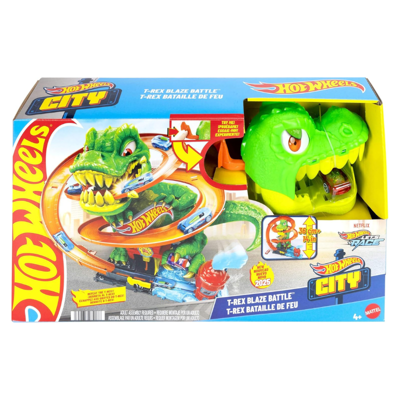 Hot Wheels City - T-Rex vs Fire Station