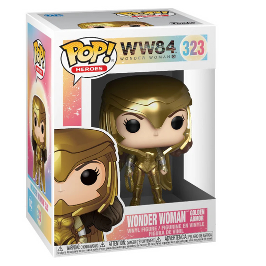 Funko POP - Pop! Movies: Wonder Woman 1984 | Wonder Woman Gold Flying (Metallic)