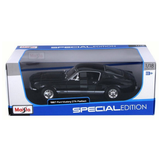 Maisto - 1:18 (1967) Black Ford Mustang GTA Fastback