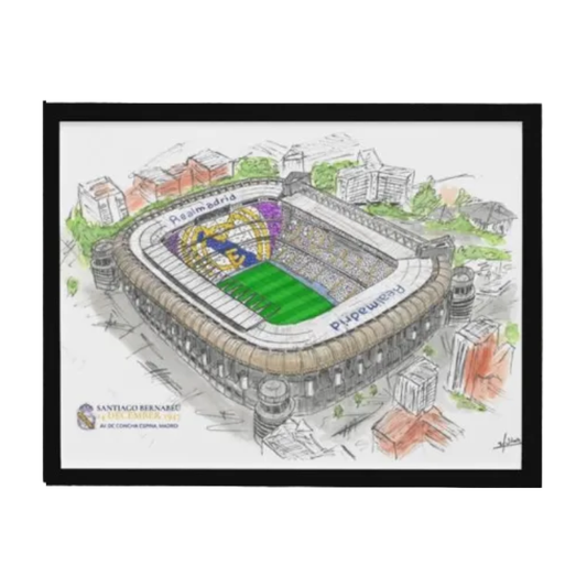 Footballogy - The Art of Real Madrid Stadium Frame