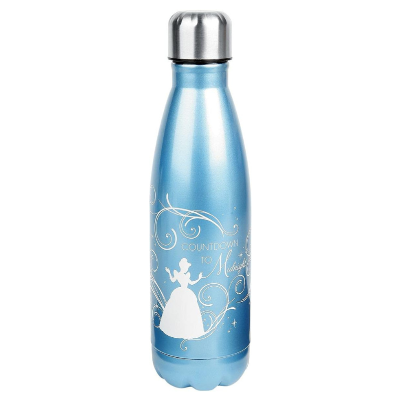 Funko - Metal Water Bottle: Cinderella Platinum Anniversary - Countdown To Midnight