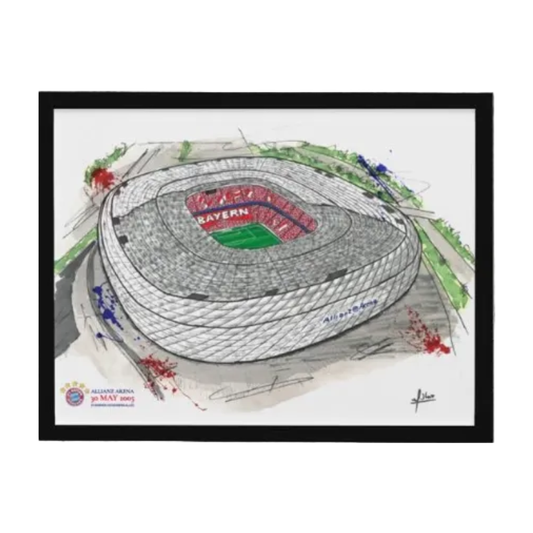 Footballogy - The Art of Bayern Munich Stadium Frame
