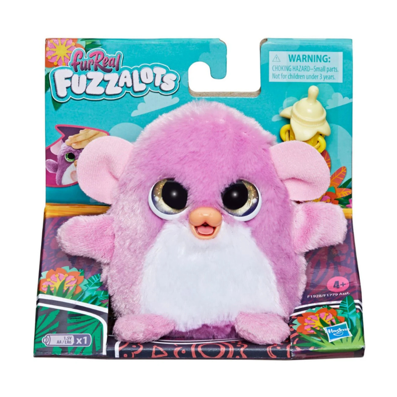Hasbro - FurReal Fuzzalots Color-Change Interactive Feeding Toy | Monkey