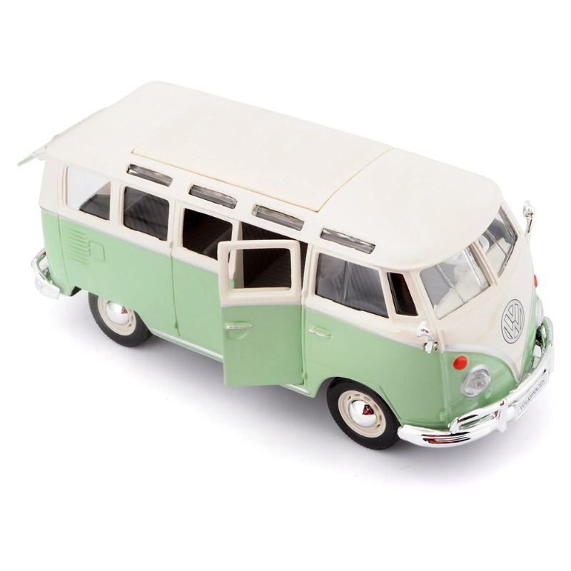 Maisto - Volkswagen Samba Van | Green-Beige