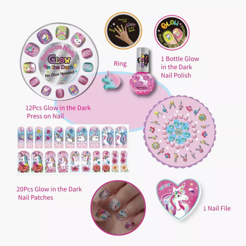 Tokidas - Glow in the Dark Glitz Fashion Manicure Set