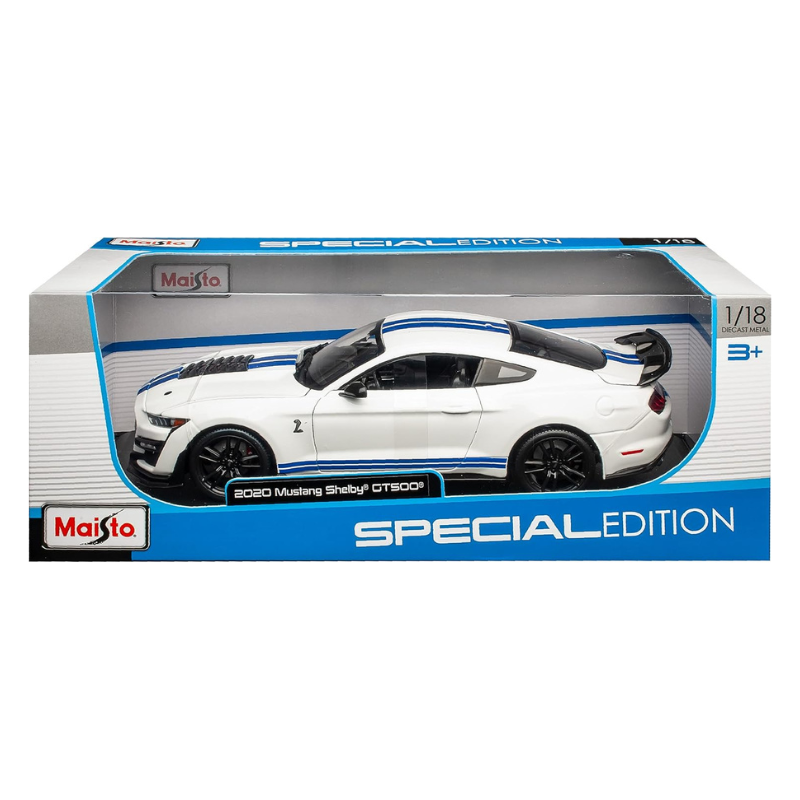 Maisto - Ford Shelby Mustang (2020) GT500 | White and Blue