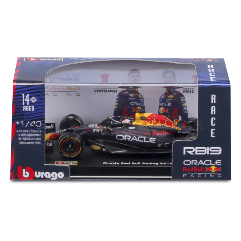 Bburago - 1:43 Race Oracle Red Bull Racing RB19 (2023) With Driver | Verstappen