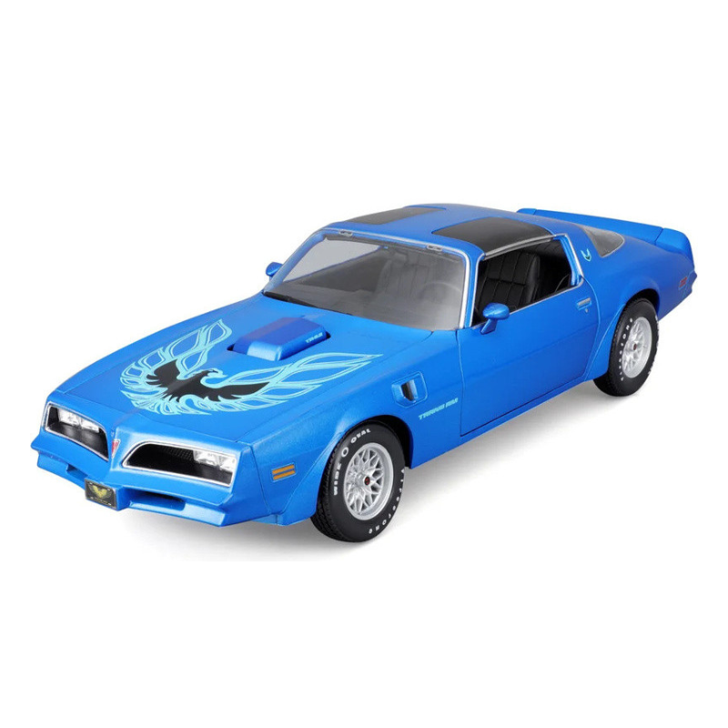 Maisto - 1:18 (1978) Metallic Blue Pontiac Firebird Trans Am  Diecast Model Car
