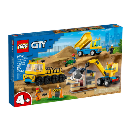 LEGO City - Construction Trucks and Wrecking Ball Crane