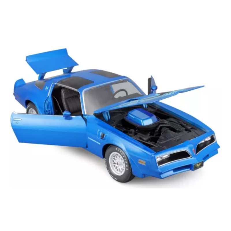 Maisto - 1:18 (1978) Metallic Blue Pontiac Firebird Trans Am  Diecast Model Car
