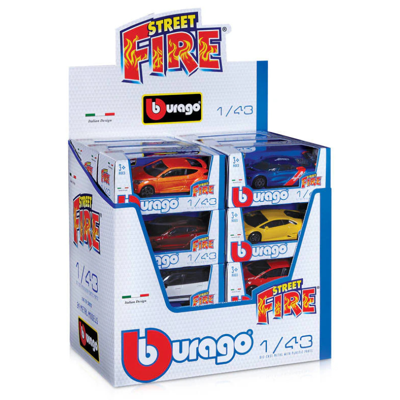 Bburago - 1:43 Street Fire Cars Assortment