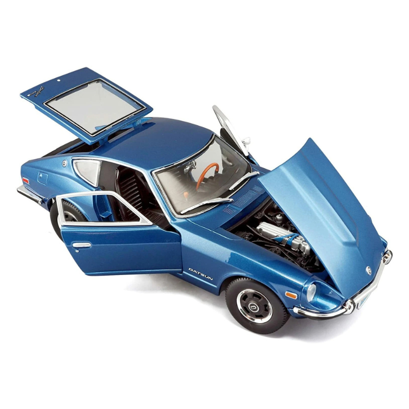 Miasto - 1:18 Metallic Blue (1971) Datsun 240Z Die-Cast Model Car