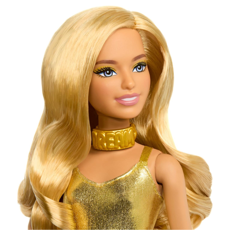 barbie fashionistas barbie doll gold dress Barbie Fashionista Doll (Blonde/Gold)