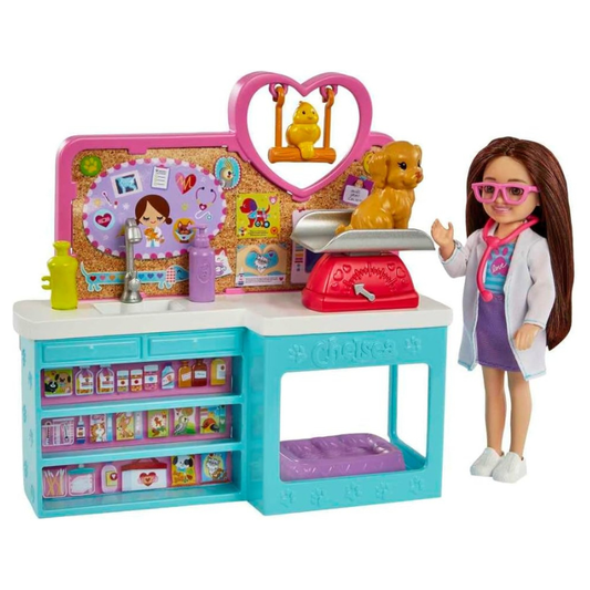 Barbie - Club Chelsea Can Be Pet Vet Playset