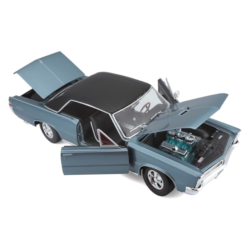 Maisto - 1:18 Metallic Blue (1965) Pontiac GTO Hurst Die-Cast Model Car
