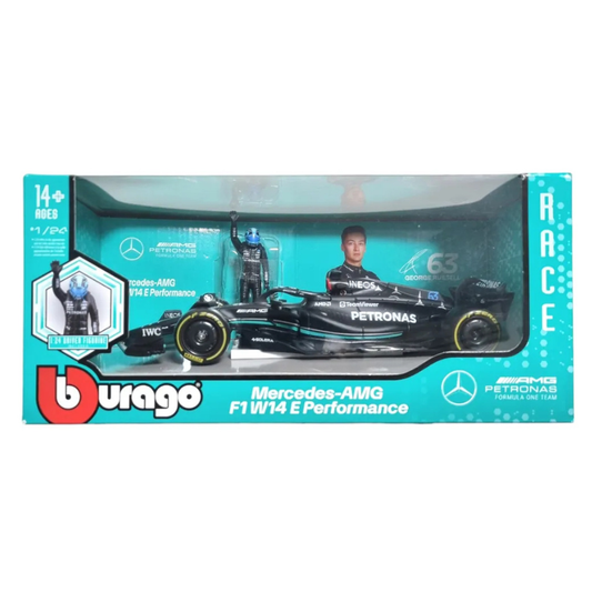 Bburago - 1:43 Mercedes-AMG F1 W14 E Performance Model Car #63 Russell