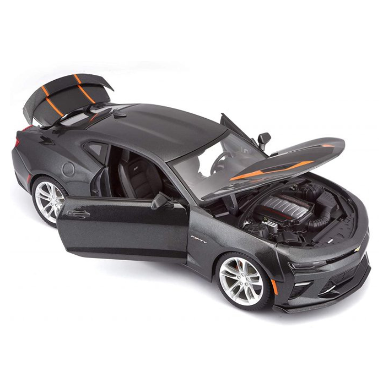 Maisto - 1:18 (2017) Metallic Gray 50th Anniversary Chevrolet Camaro Die-Cast Model Car