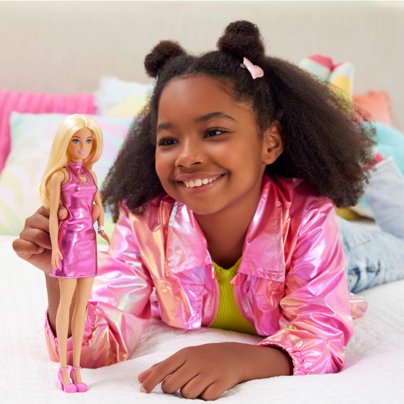 Barbie - Fashionistas Doll | Pink Dress Heart Cutout