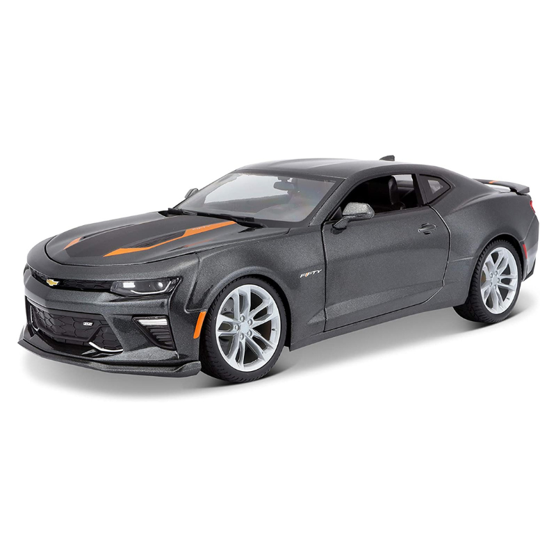 Maisto - 1:18 (2017) Metallic Gray 50th Anniversary Chevrolet Camaro Die-Cast Model Car