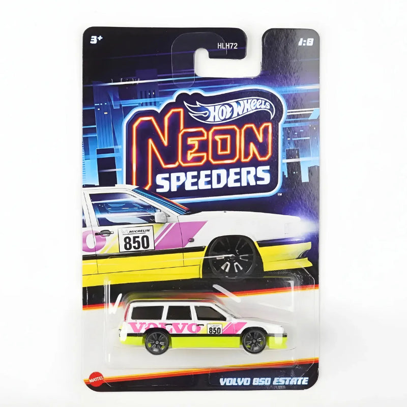 Hot Wheels - 1:64 Neon Speeders Cars- Volvo 850 Estate 1:8