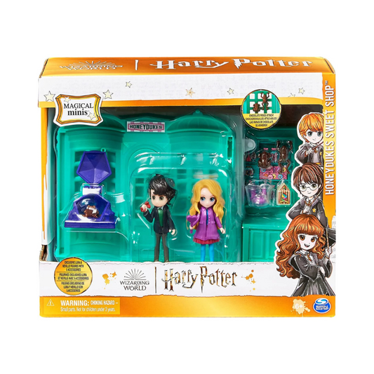 Spin Master - Harry Potter Wizarding World | Magical Mini Honeyduke's Playset with Neville and Luna Figures