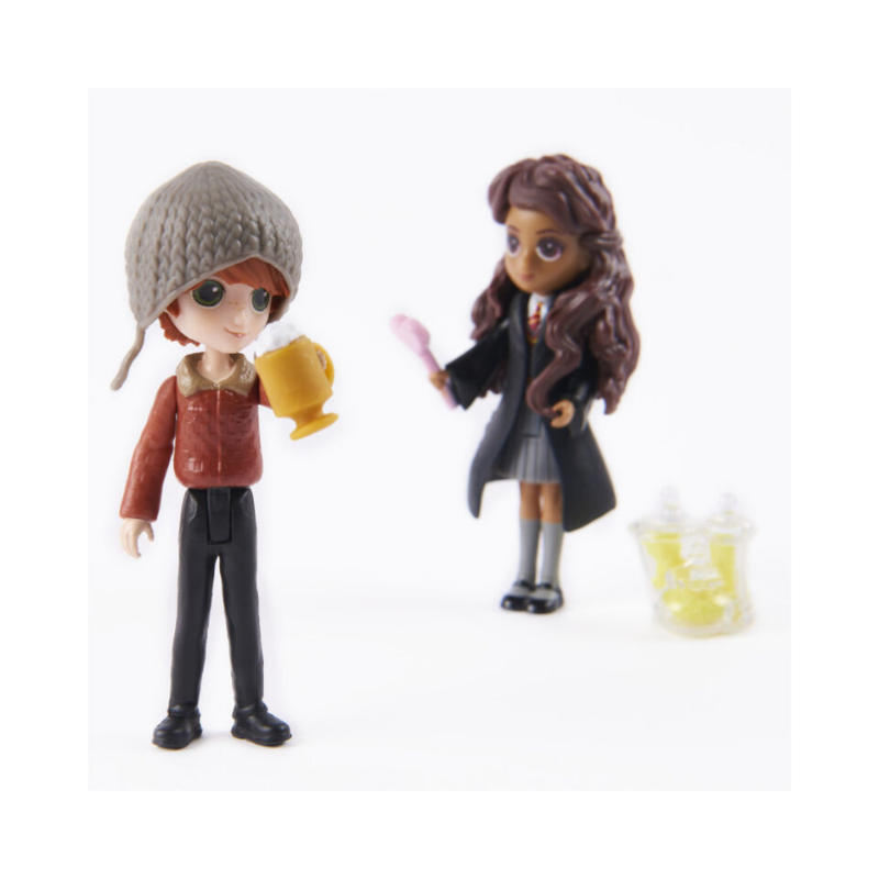 Spin Master - Harry Potter Wizarding World | Magical Mini Friends Ron Weasley and Parvati Patil Figure Set