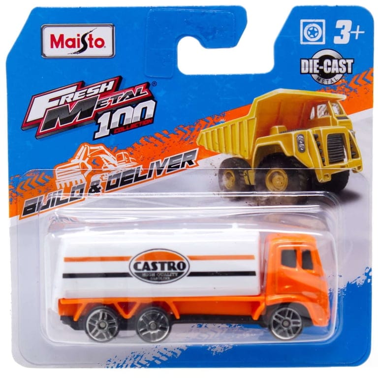 Maisto Fresh Metal 100 Collection -Build & Deliver Gas Truck Diecast Car