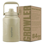 AquaFlask Growler 84oz (2.5L) Insulated Water Jug – Sand