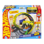 Hot Wheels Toy Car Track Set, Snake Gas Station