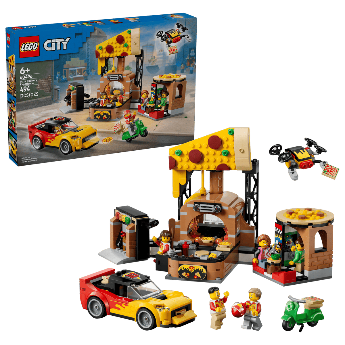Pizza Delivery Experience with Vehicles- 494 Pcs