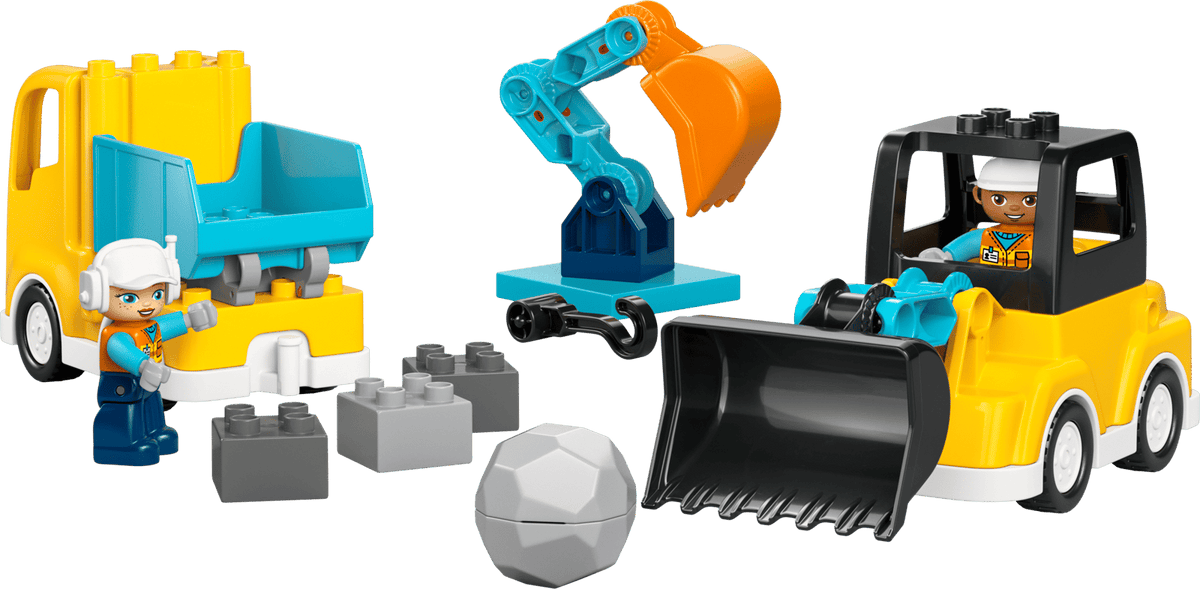 3 in 1 Construction Vehicles- 22 Pcs