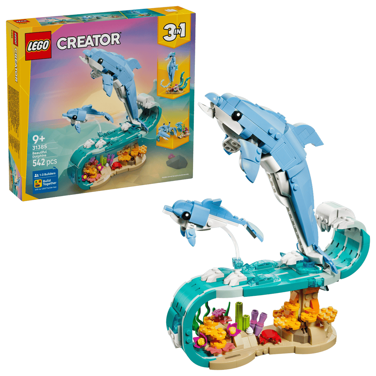 Sea Animals: Beautiful Dolphins- 542 Pcs