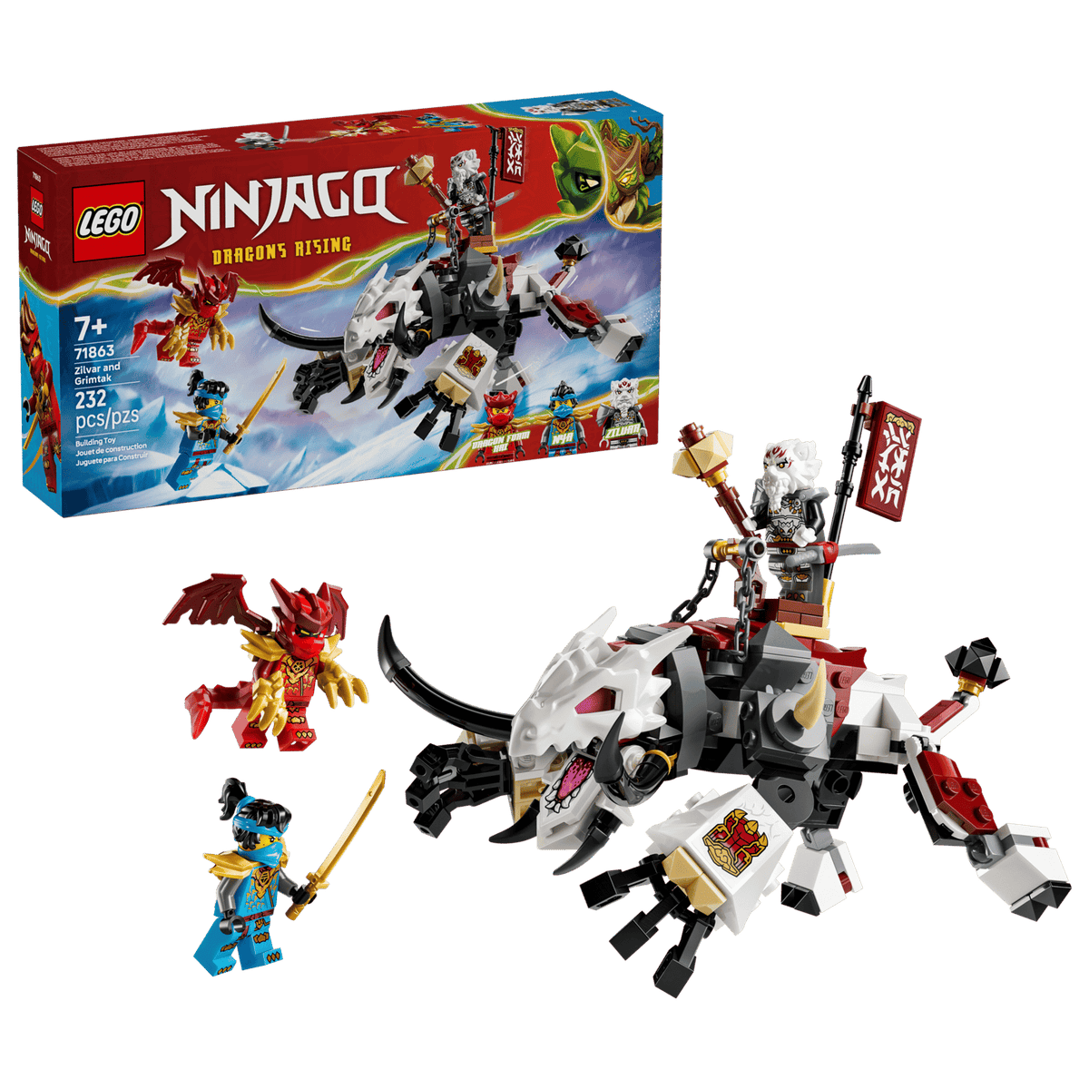 Zilvar and Grimtak the Dragon Beast- 232 Pcs