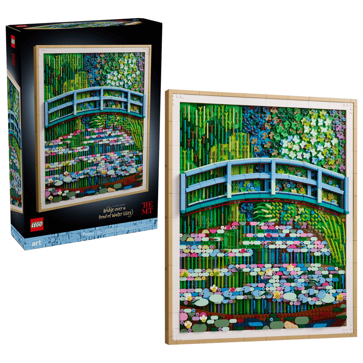 Claude Monet – Bridge over a Pond of Water Lilies- 3179 Pcs